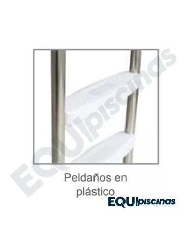 PELDAÑO PARA ESCALERA EMAUX EN PLASTICO ABS MOD. EUROPA