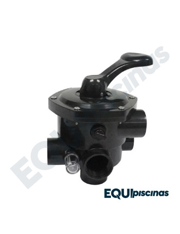 VALVULA MULTIPORT EMAUX MONTAJE LATERAL 6 VIAS DE1-1/2"