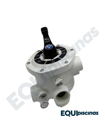 VALVULA MULTIPORT EMAUX MONTAJE LATERAL 6 VIAS DE1-1/2"